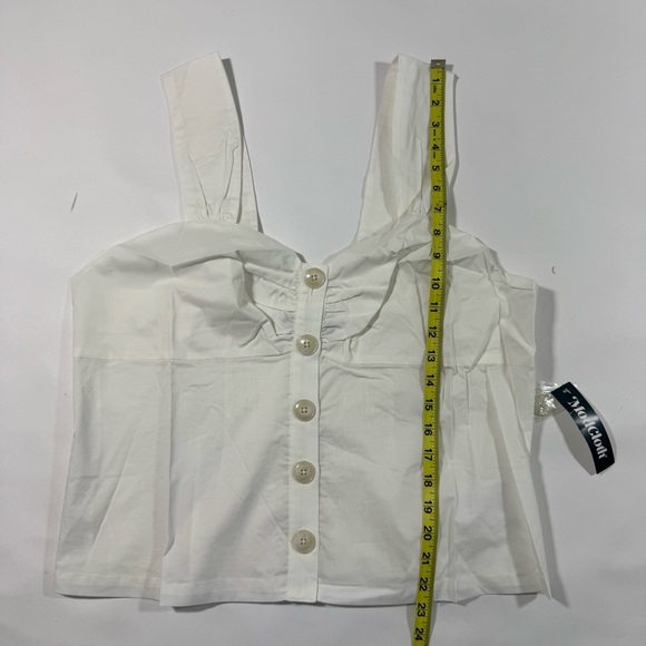 New ModCloth Serene Serenade Tank Top White Size 16W - Picture 7 of 7